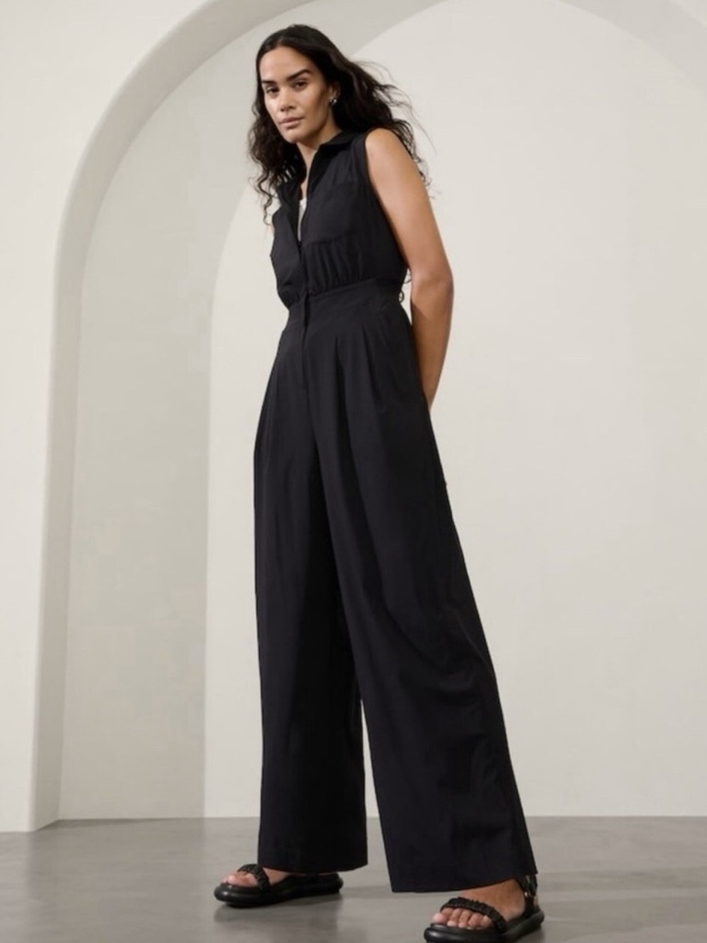 Athleta Brooklyn Utility Wide Leg Jumpsuit